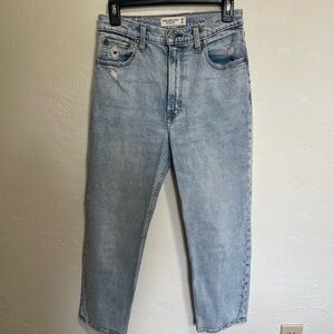 Abercrombie ankle straight ultra high rise jeans 28/6S